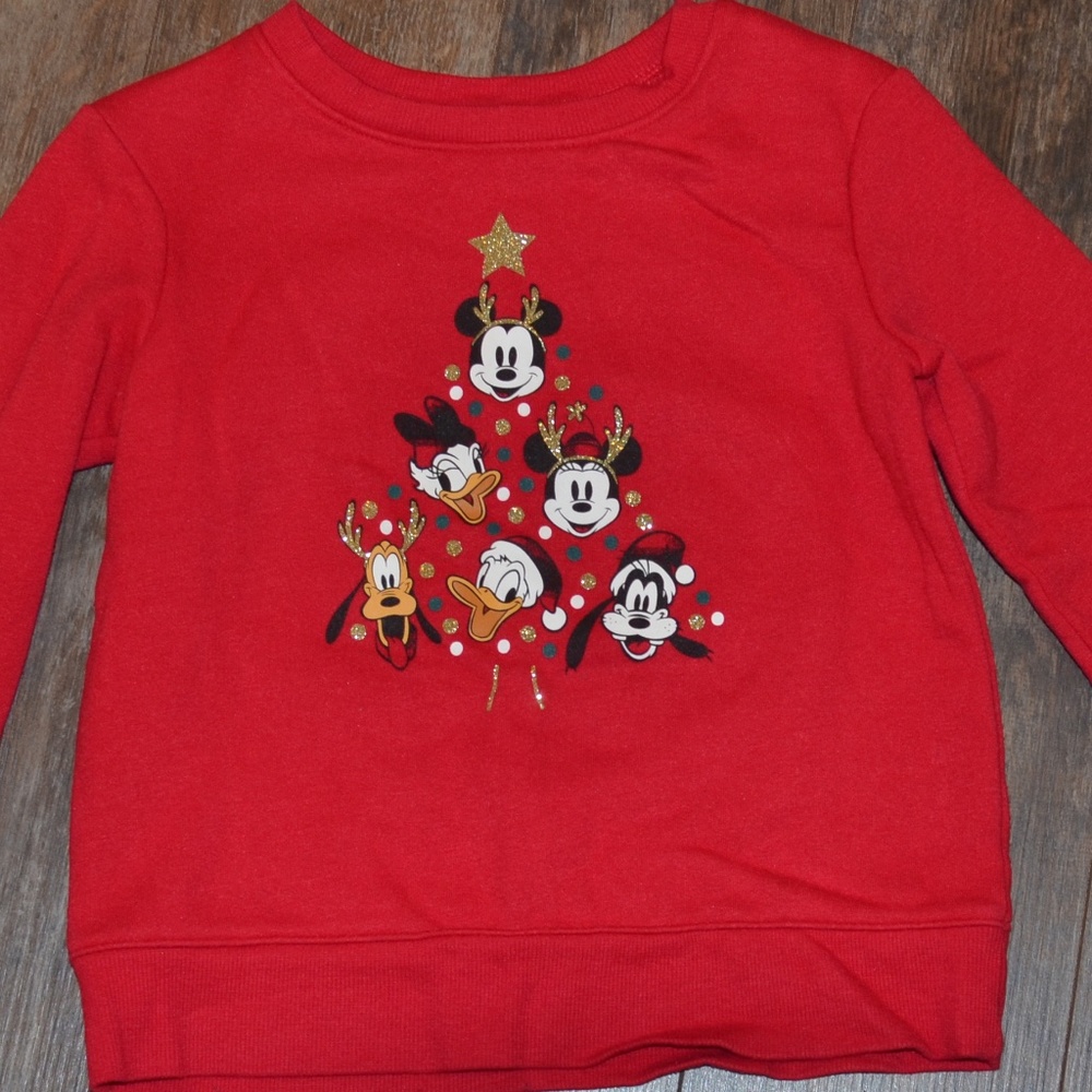 Disney Red Sweatshirt - Christmas